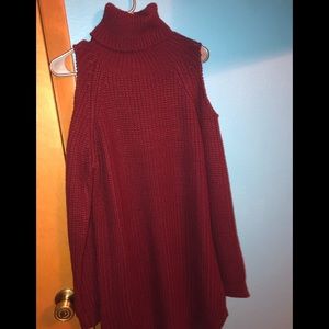 A sweater dress